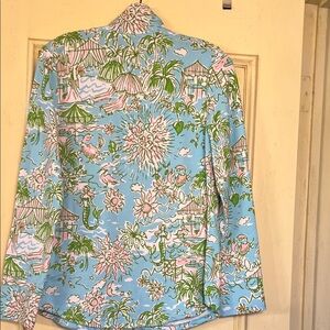 Lilly Pulitzer Blue and Green Tropical Blazer